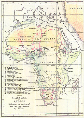 European Explorers' Arrival in Central Africa