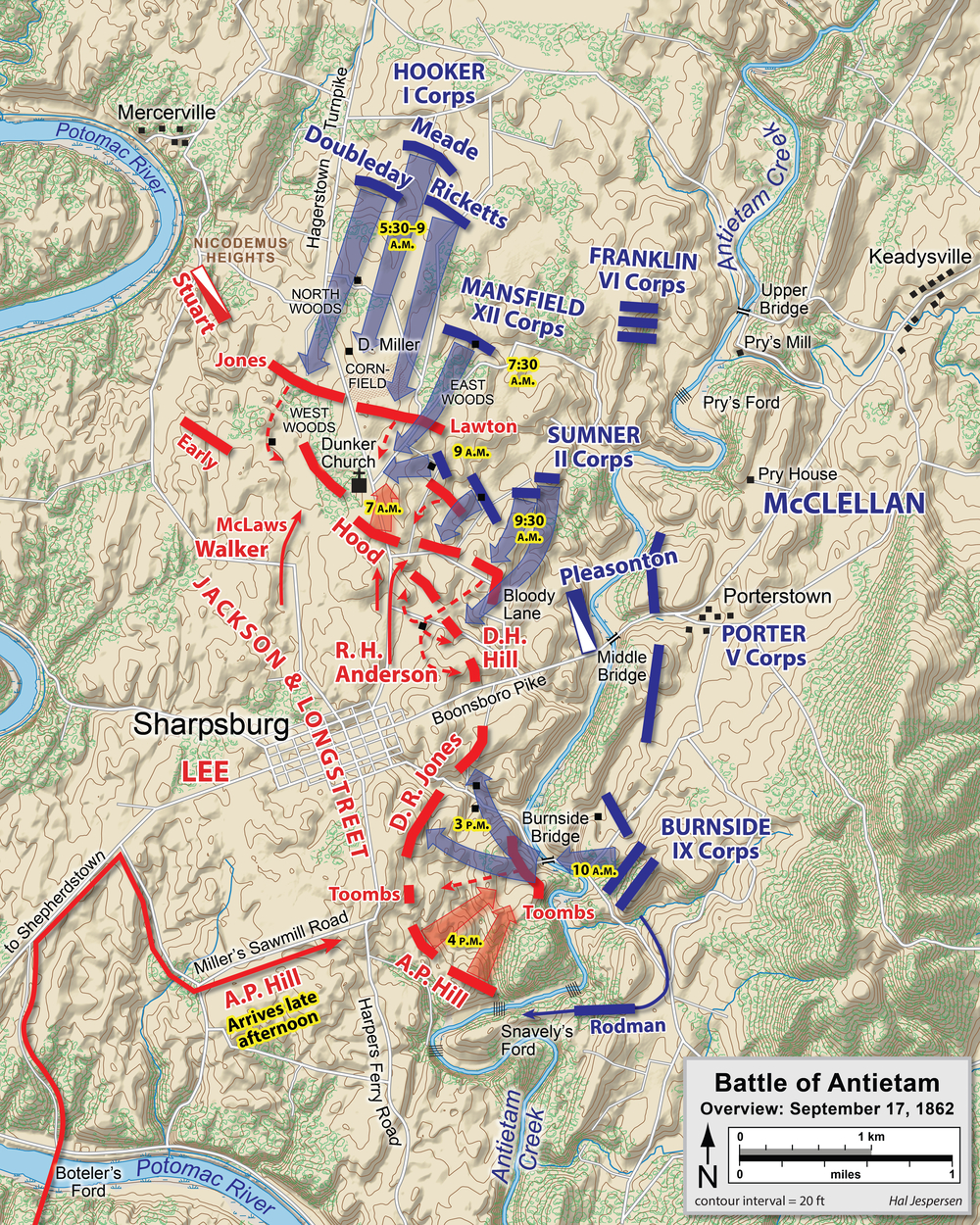 Clash of McClellan and Lee at Antietam