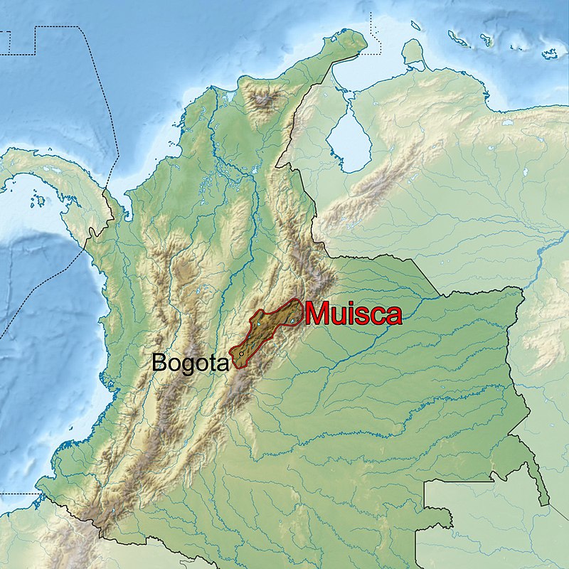 Ancient Muisca civilization reaches zenith strategical Colombian location