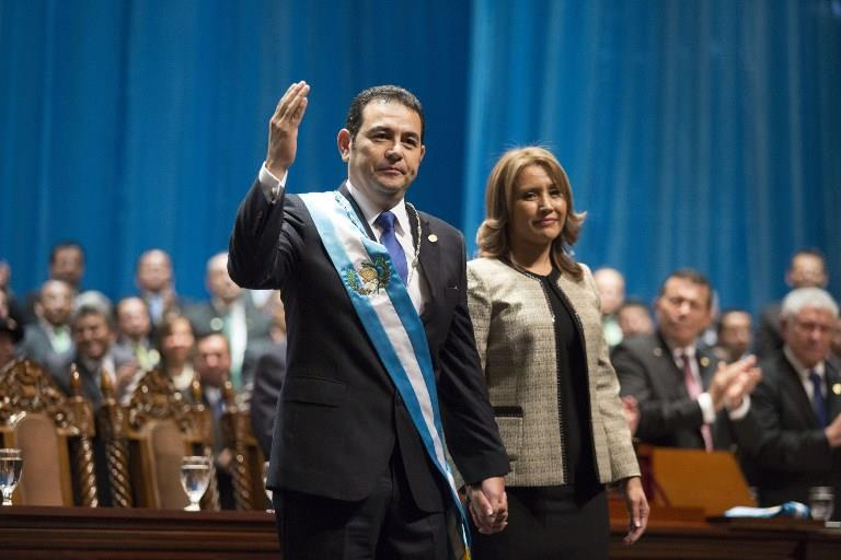 Jimmy Morales Assumes Presidency