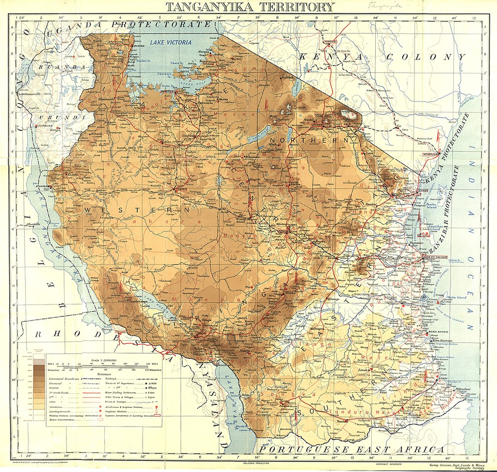 British Administration of Tanganyika under League of Nations Mandate