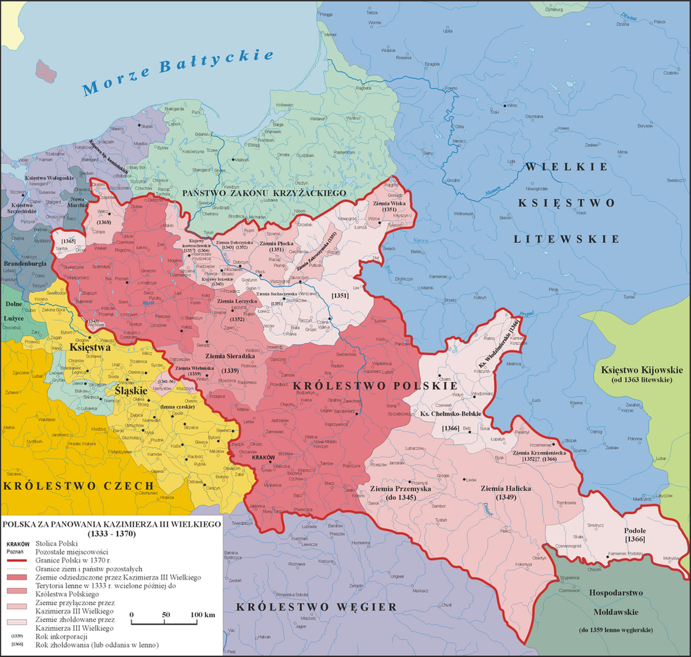 Treaty of Kalisz: Agreement between Poland and Teutonic Order for peace and territorial issues.
