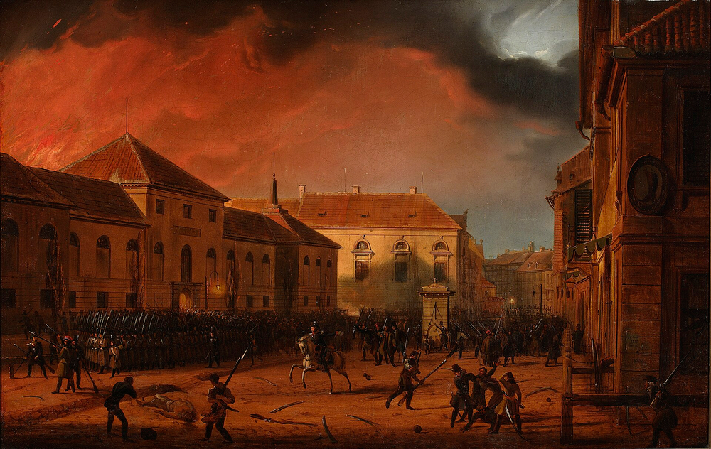 Warsaw's November Uprising against the Russian Empire: a historical rebellion for independence.