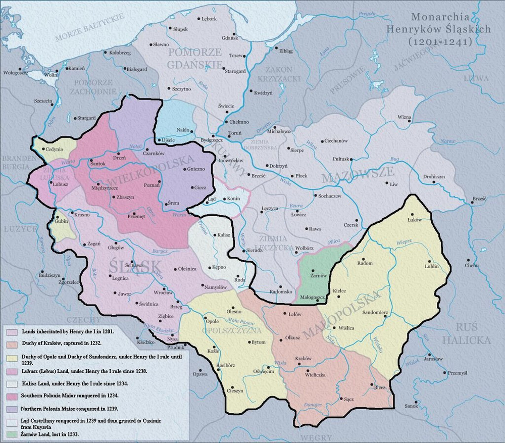 Conflict with Henry II involving military disputes and tensions between Poland and its neighbors.