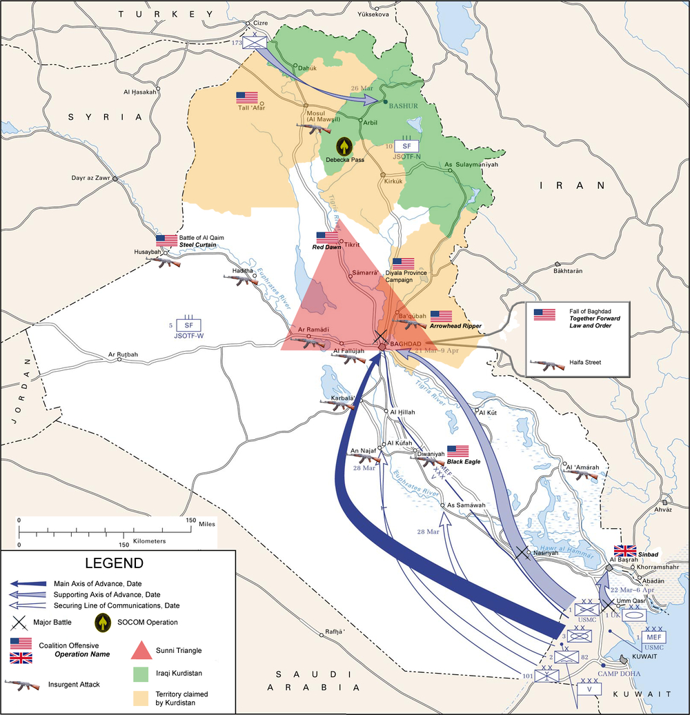 Strategic staging area for invasion of Iraq.