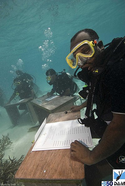 Maldivian Cabinet's Underwater Meeting Highlights Climate Change Threat to Island Nation.