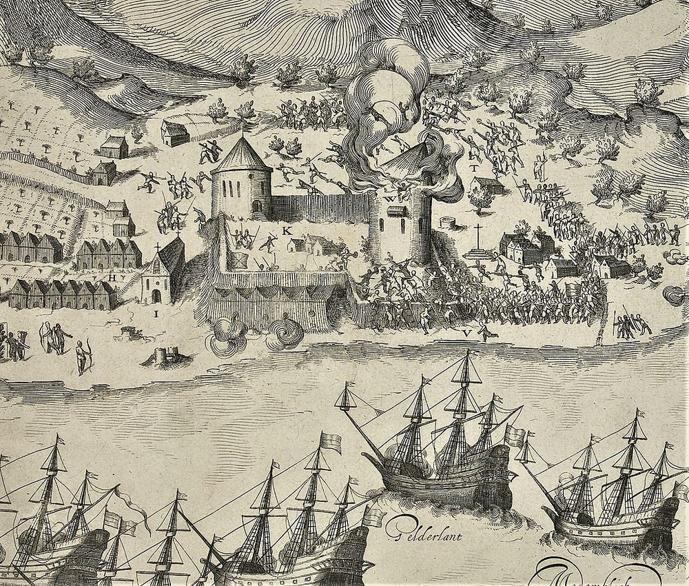 Dutch and Ternatans capture Portuguese fort in Tidore