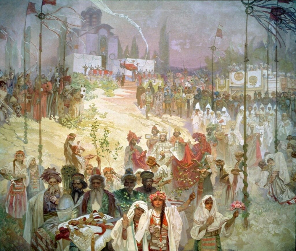 Stefan Uroš IV Dušan's Coronation as Emperor of Serbs and Greeks.