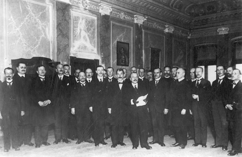 Formation of Yugoslavia from Serbs, Croats, and Slovenes.