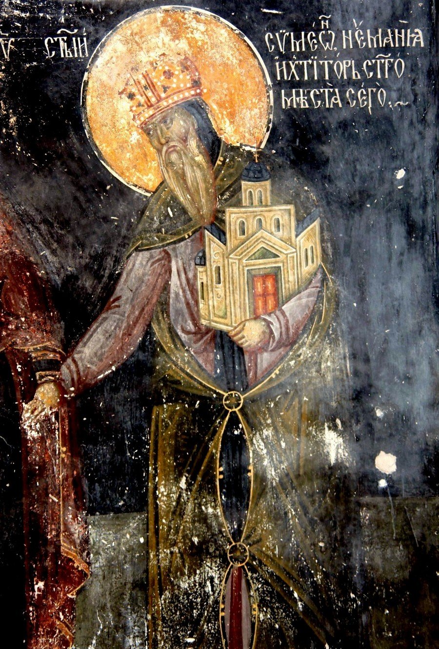Stefan Nemanja becomes monk named Simeon