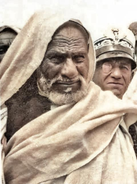 Omar Mukhtar leads resistance against Italian colonization in Libya