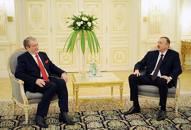 Democratic Party victory sees Sali Berisha elected president, Aleksander Meksi as prime minister.