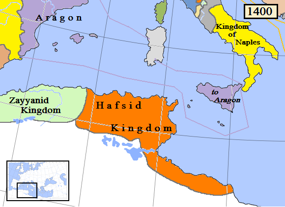 Establishment of Hafsid Dynasty in Ifriqiya; dynastic rule over Tunisia and eastern regions.