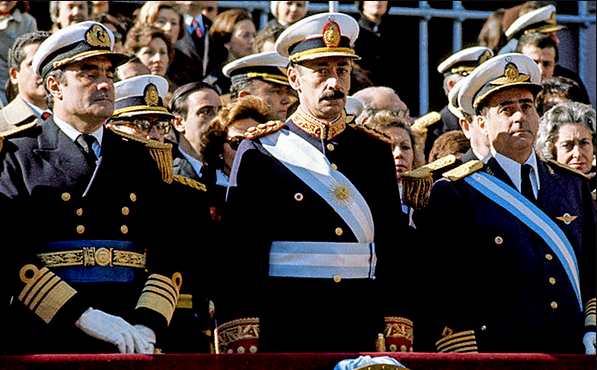 Jorge Videla's military regime in Argentina repressed opposition through brutal tactics on thousands.