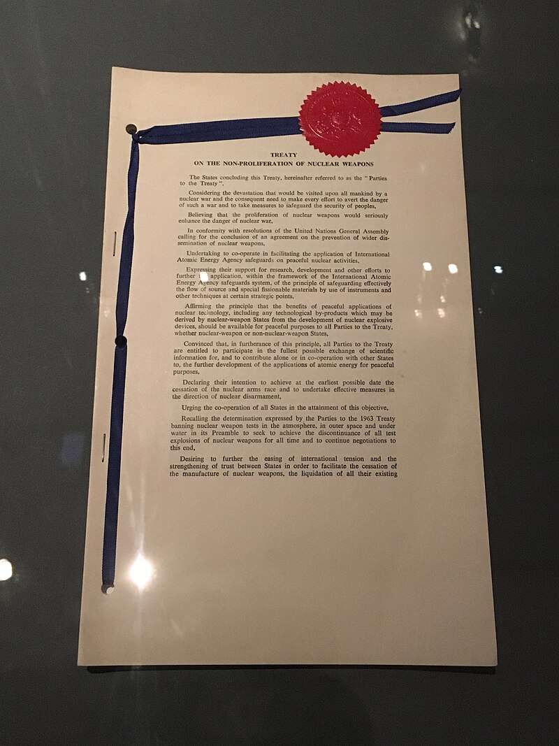 Argentina's new commitment to nuclear disarmament: accession to the NPT.