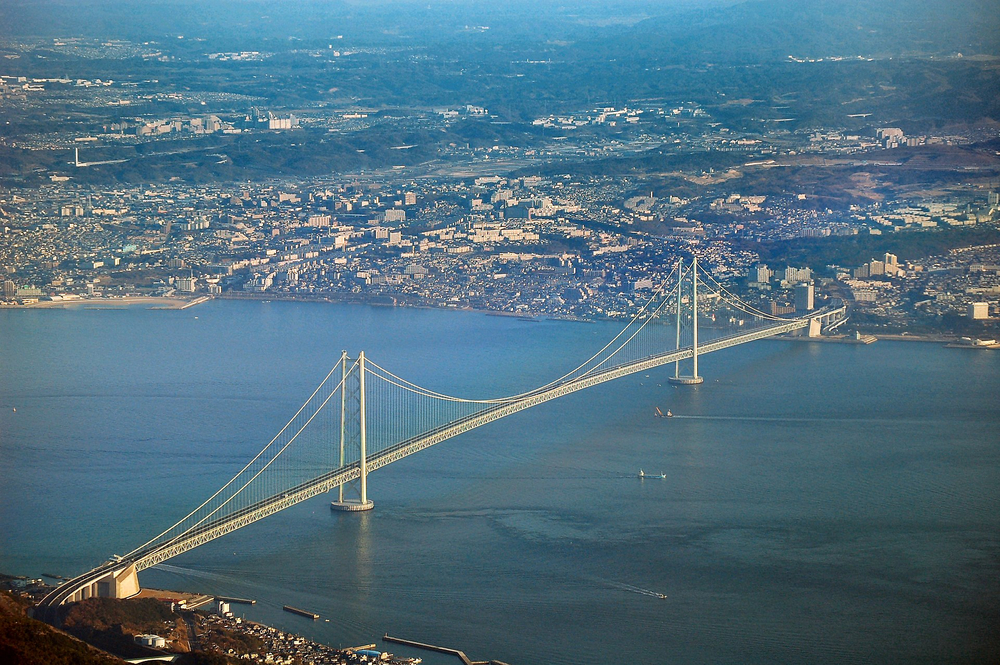 Inauguration of the world's longest suspension bridge