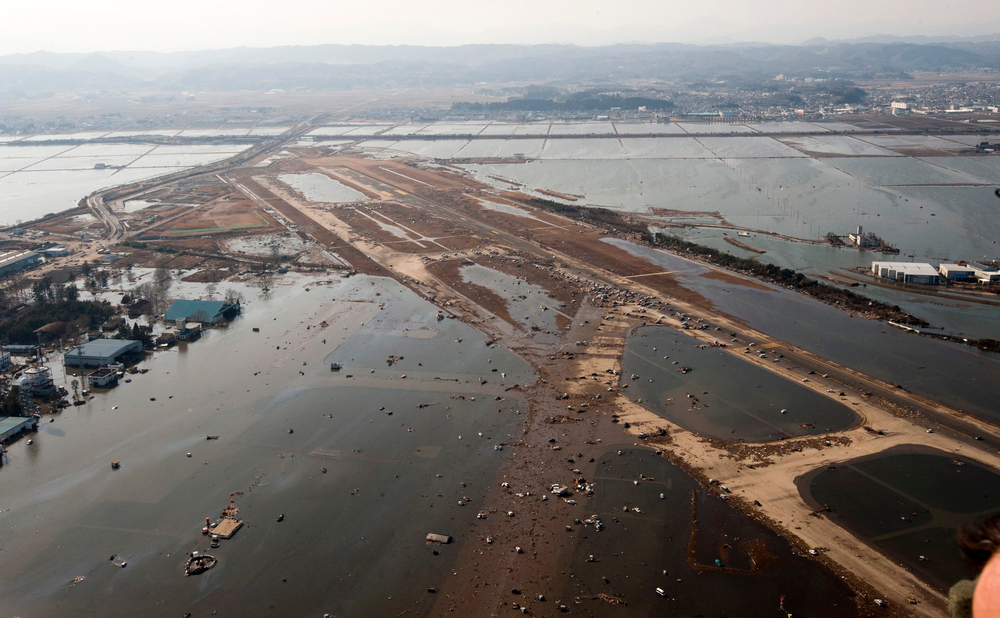 The devastating impact of a powerful earthquake and tsunami.