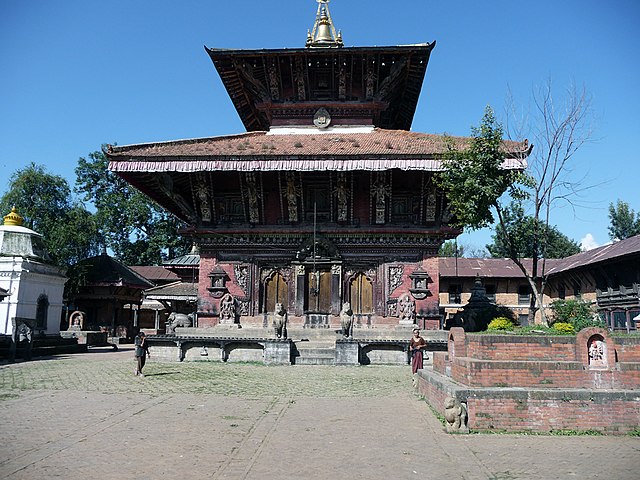 Historical Construction of Changu Narayan Temple in Nepal.