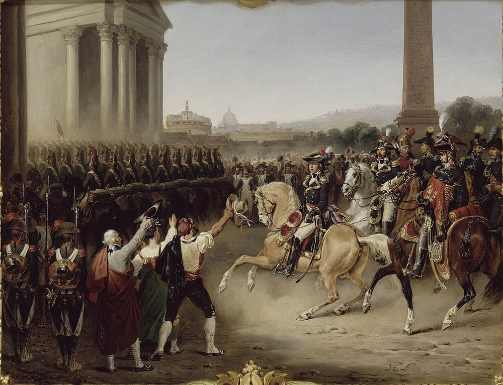 Napoleon Bonaparte declares Roman Republic