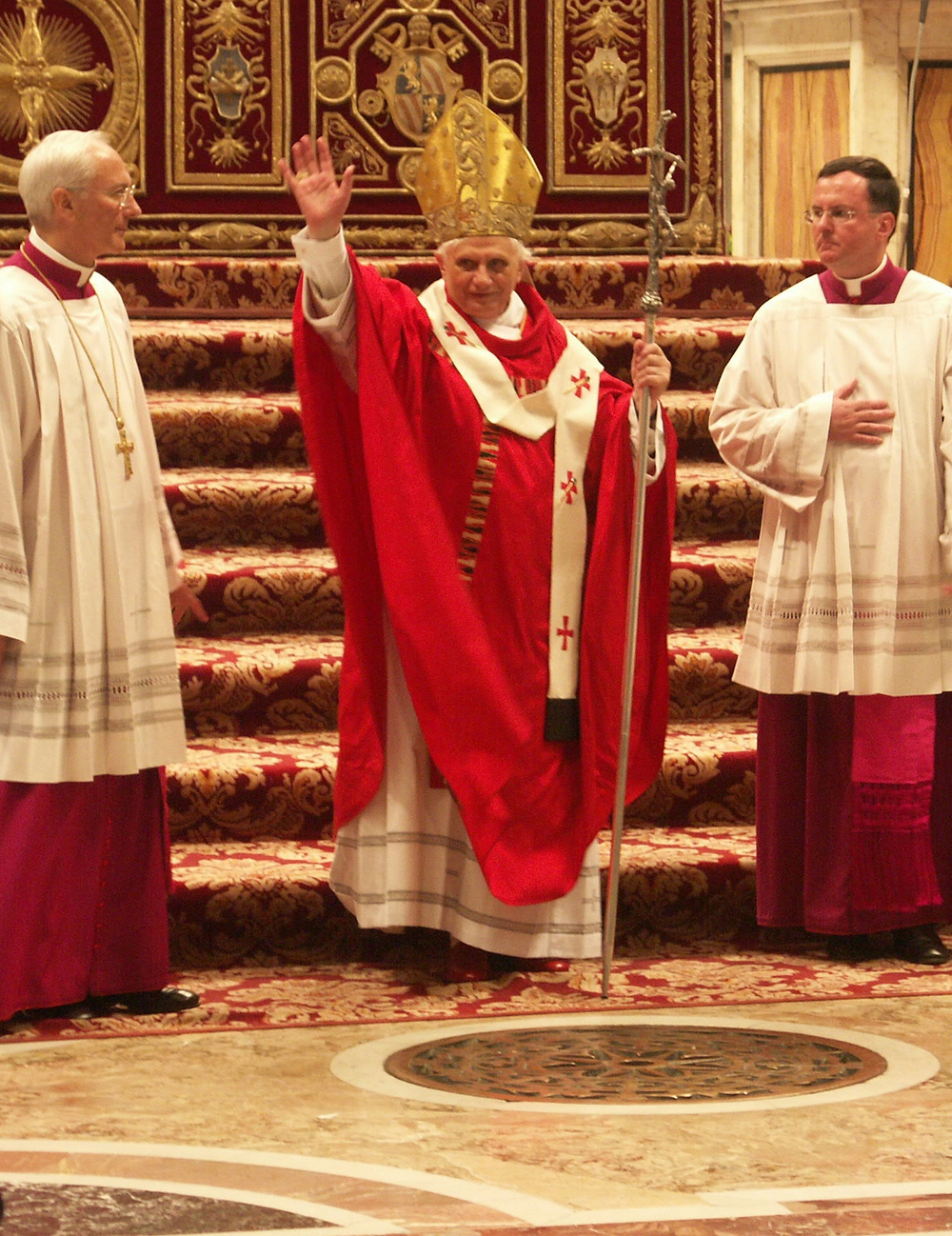 Pope Benedict XVI is elected.