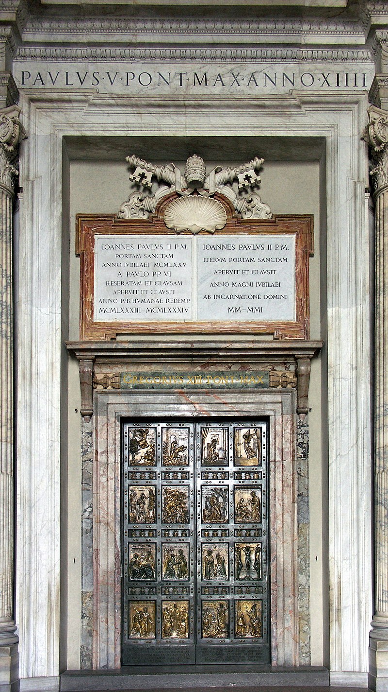 Pope Francis opens the Holy Door for the Jubilee Year of Mercy.