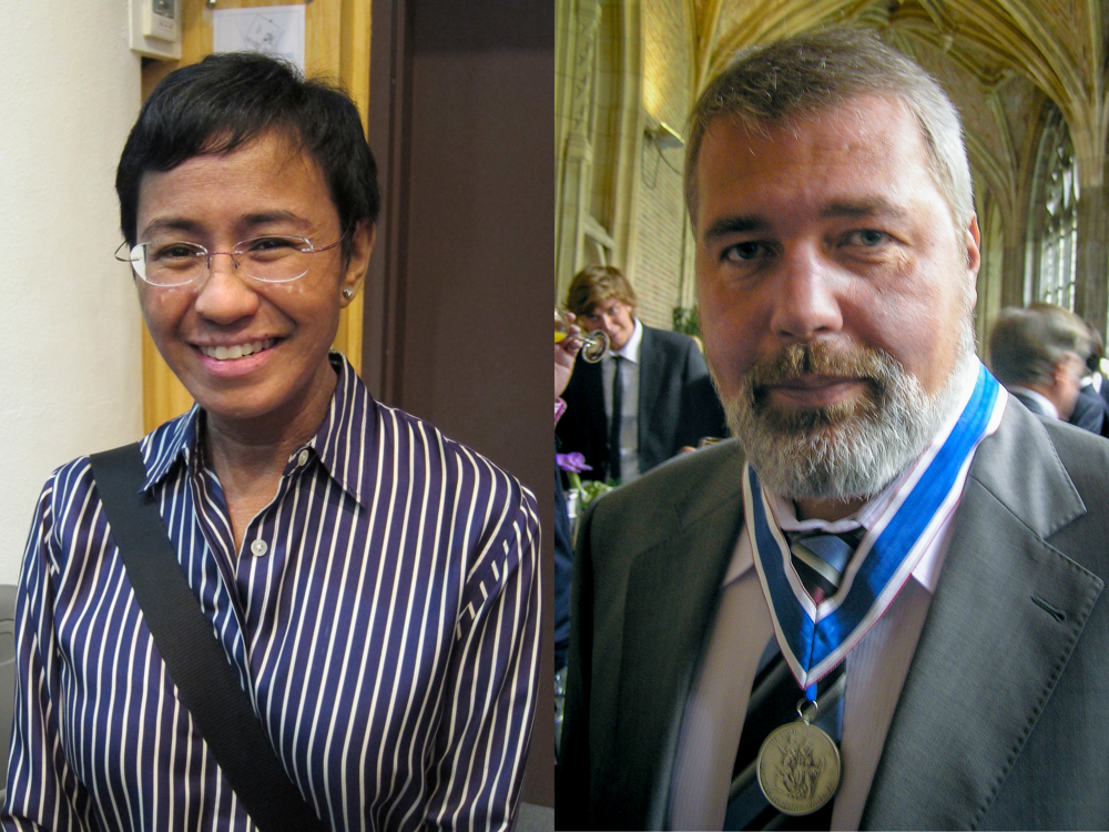 Nobel Peace Prize Honors Maria Ressa and Dmitry Muratov for Upholding Press Freedom