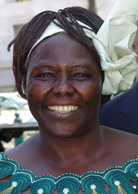 Wangari Maathai: Nobel laureate for sustainable development, democracy, and peace through the Green Belt Movement.