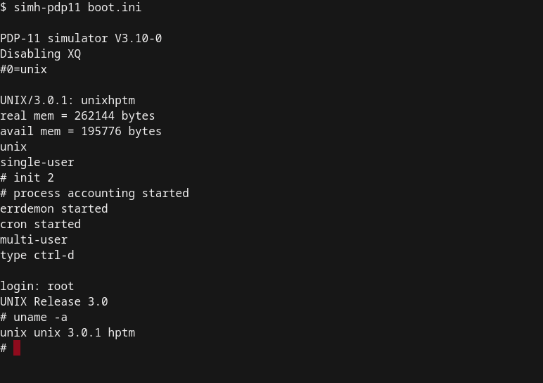 Release of UNIX Operating System