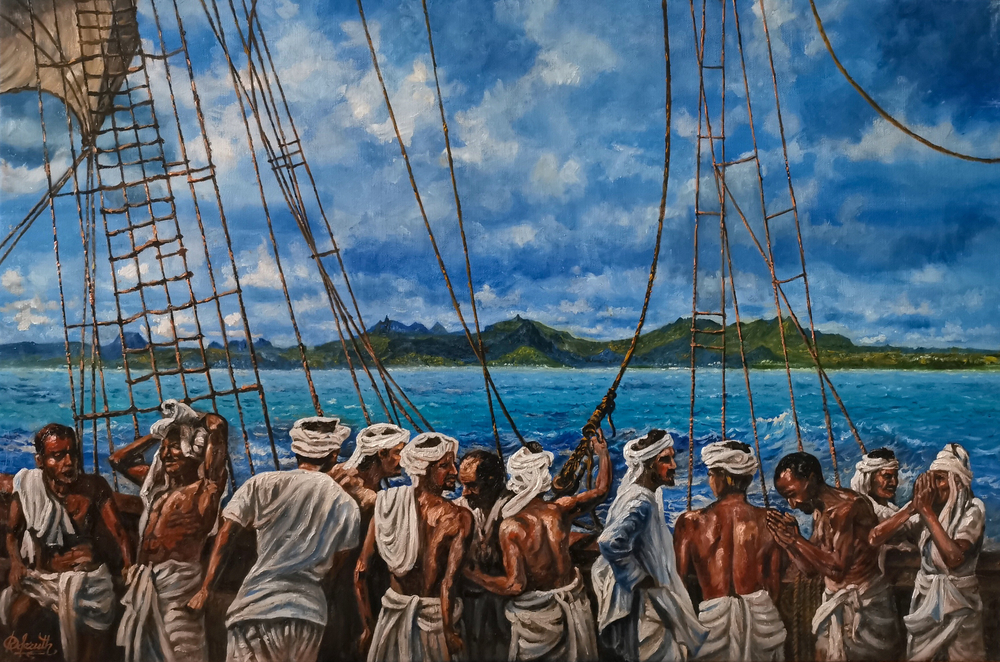 Indian indentured laborers in Fiji: Systematic migration, economic contributions, cultural fusion, and permanent settlement.