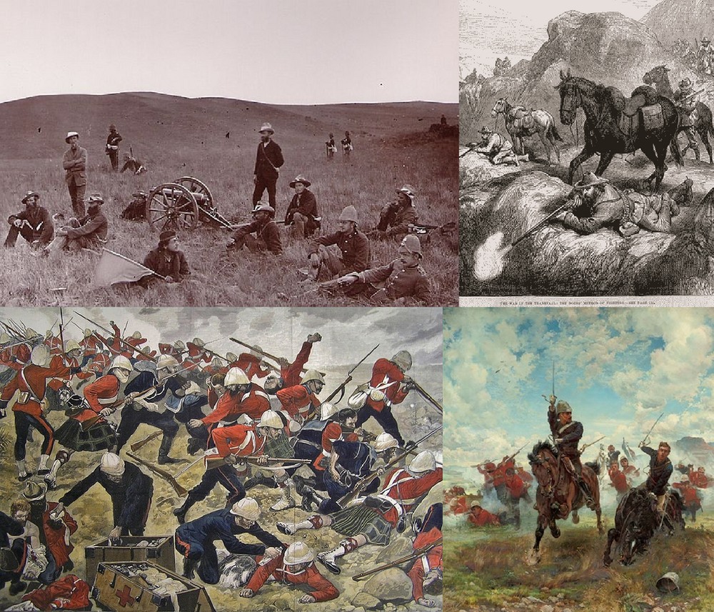 First Boer War pitting British Empire against Transvaal Republic in South Africa.