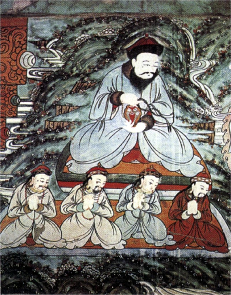 Altan Khan's meeting with the 3rd Dalai Lama, Sonam Gyatso, marking the start of an alliance between the Mongols and Tibet