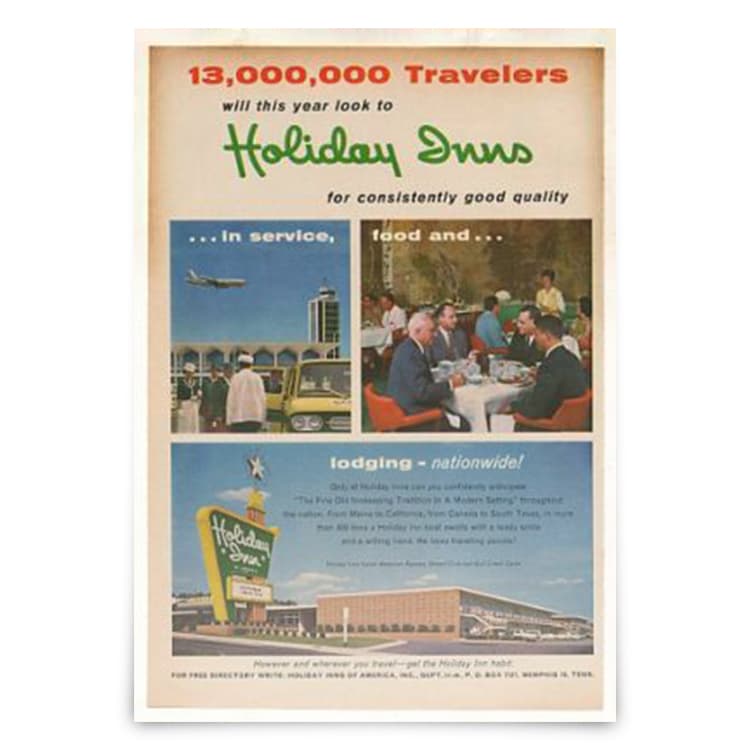 Holiday Inn is the first hotel brand to franchise