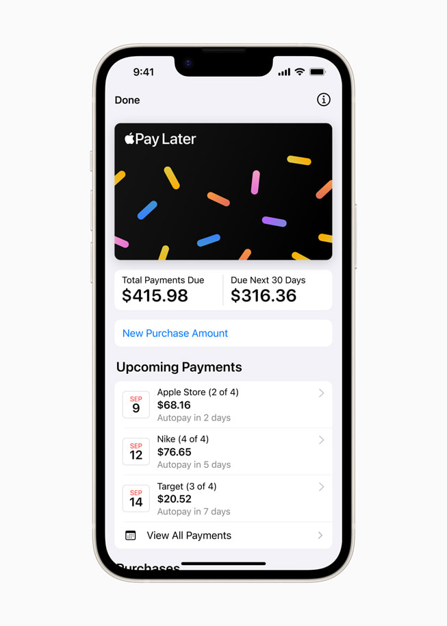 Apple launched Apple Pay Later service