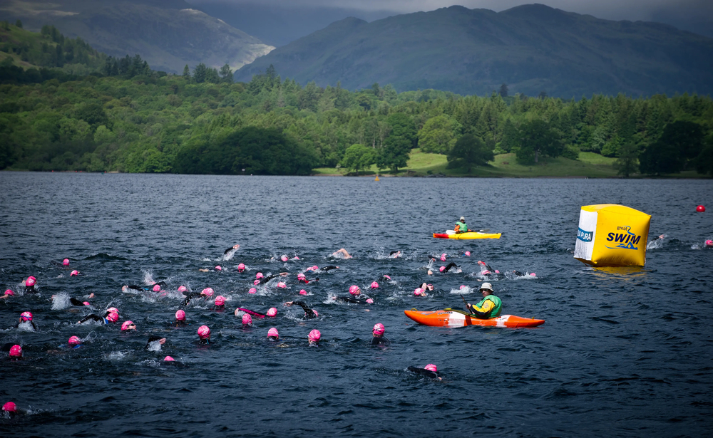 First Great North Swim at Low Wood Bay