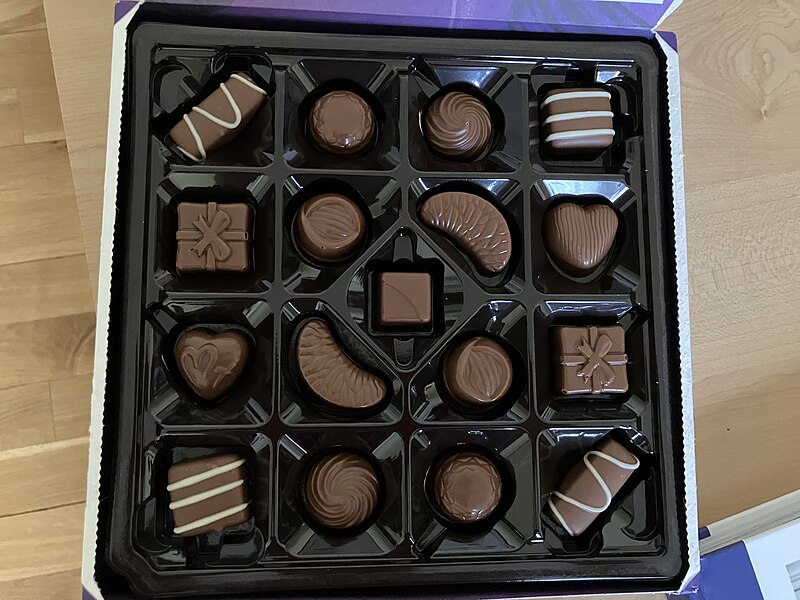 First production of Milk Tray