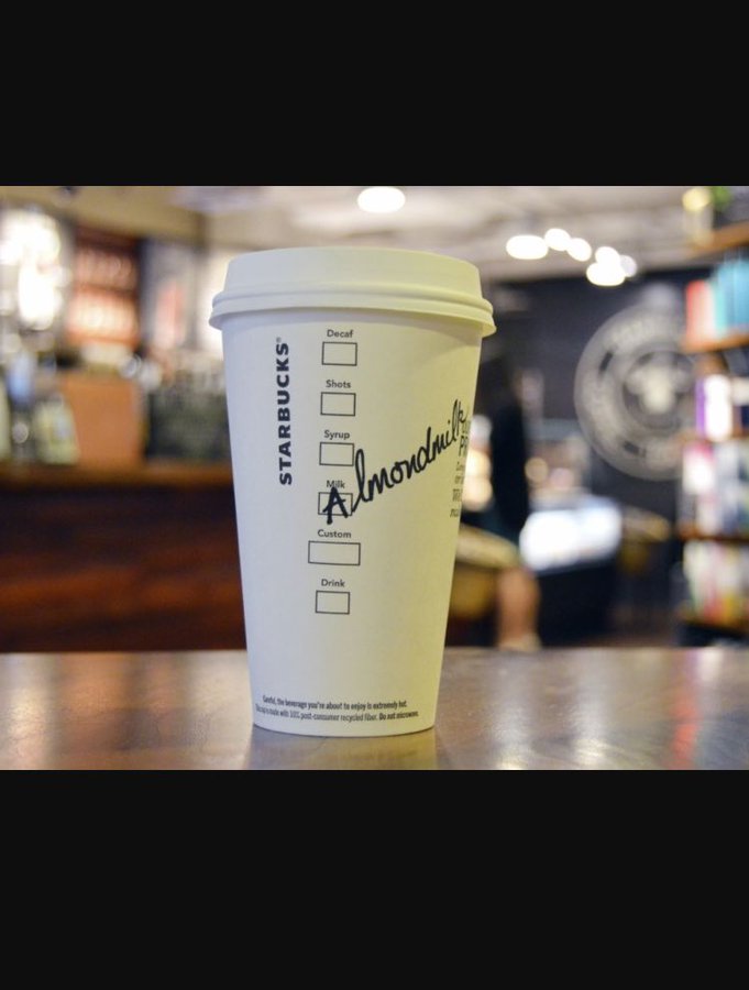 Starbucks Begins Serving Almond Milk