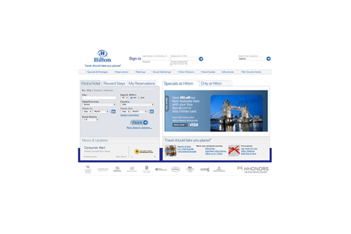 Hilton.com Launches and Brings Hilton Into the Digital Era