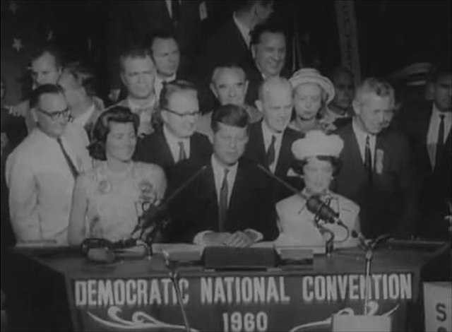 John F. Kennedy was nominated for president at the Democratic National Convention