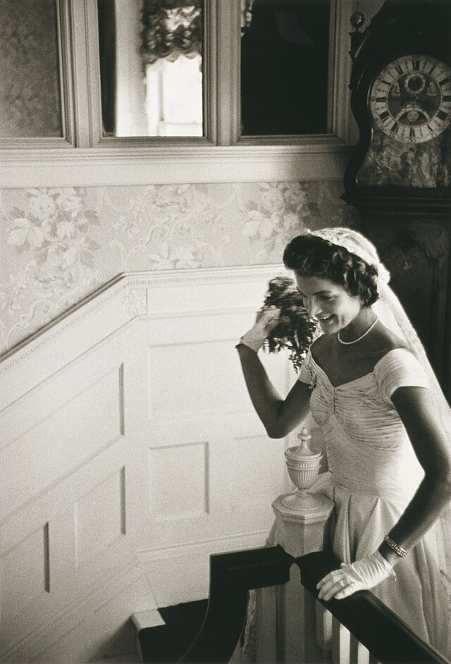 Marriage of Jacqueline Bouvier and John F. Kennedy in September 1953