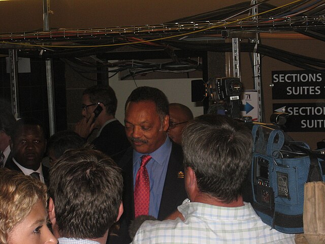 Reverend Jesse Jackson at the 2008 Democratic National Convention