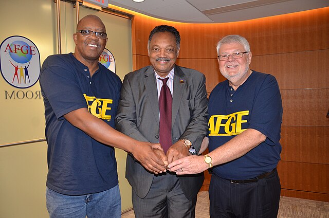 AFGE Leaders and Staffers Meet with Rev. Jesse Jackson to Discuss Coalition Building
