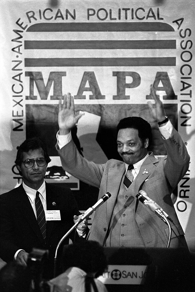 Jesse Jackson Addresses the Mexican American Political Association in San Jose, California (1984)