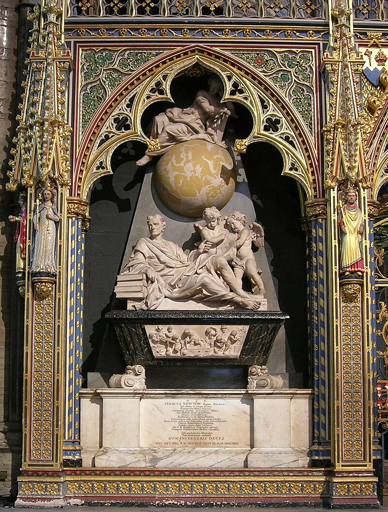 Newton's Monument in Westminster Abbey