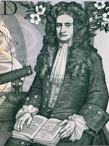 Newton on Series D £1 Banknotes