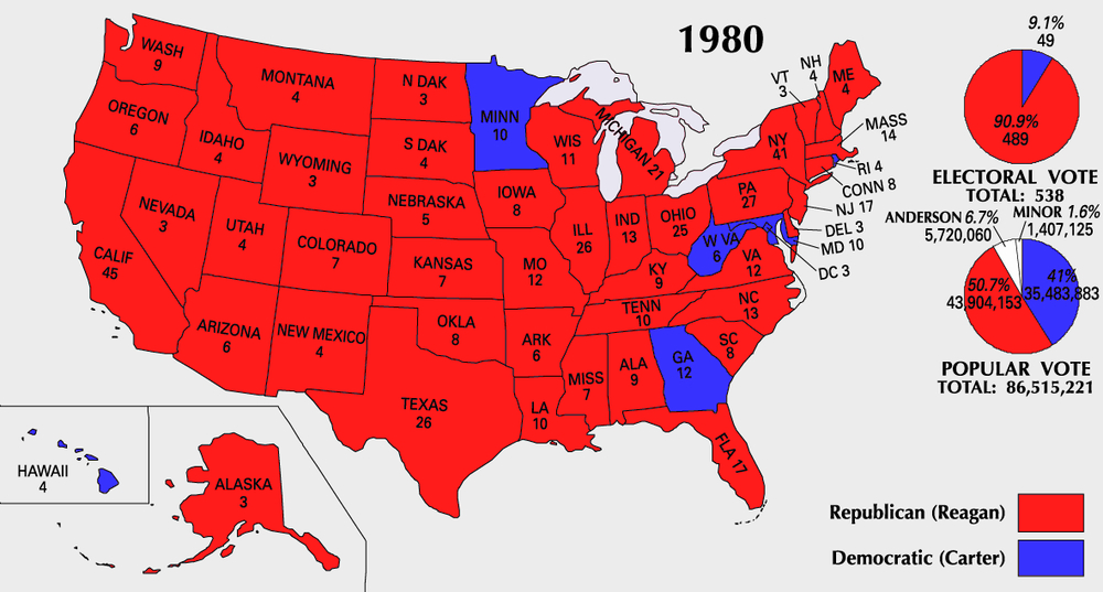 Reagan's Victory: Carter's Limited Electoral Success