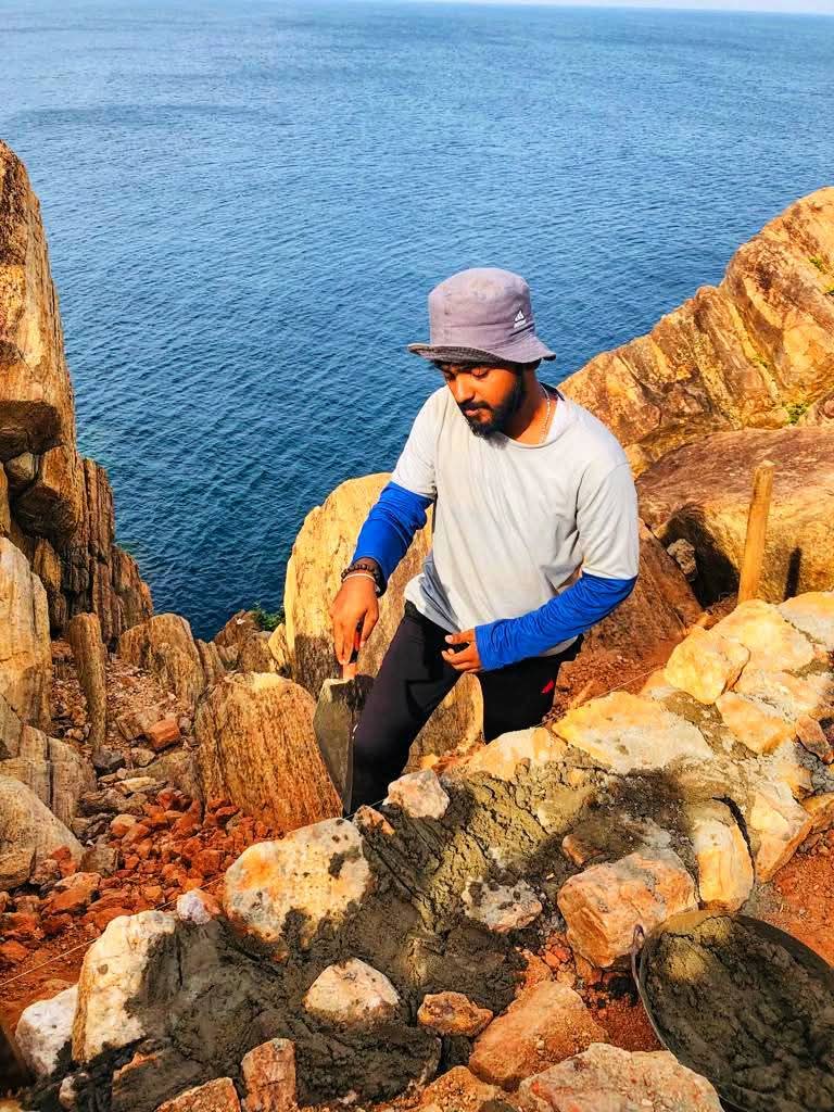 Worked on the Trincomalee conservation project (Frederick Fort).