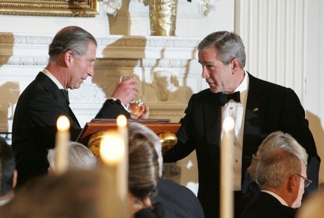 King Charles and George W. Bush Strengthen Ties with White House Visit in 2005