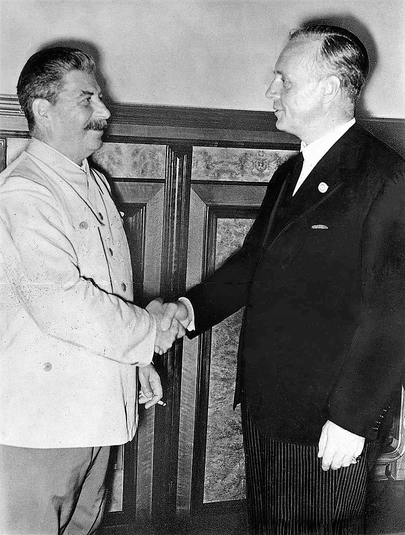 Stalin Meets German Foreign Minister Ribbentrop