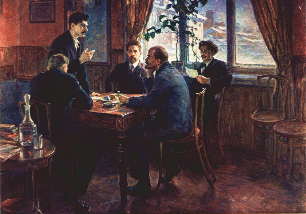 Stalin first met Vladimir Lenin at a 1905 conference in Tampere