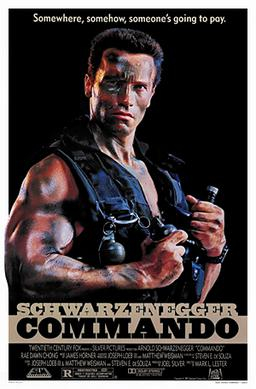 Commando is an action film that features Arnold Schwarzenegger